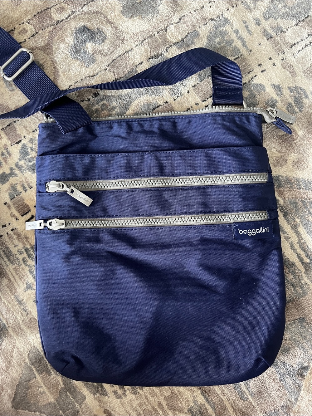 baggallini Navy Crossbody Bag - Lightweight travel